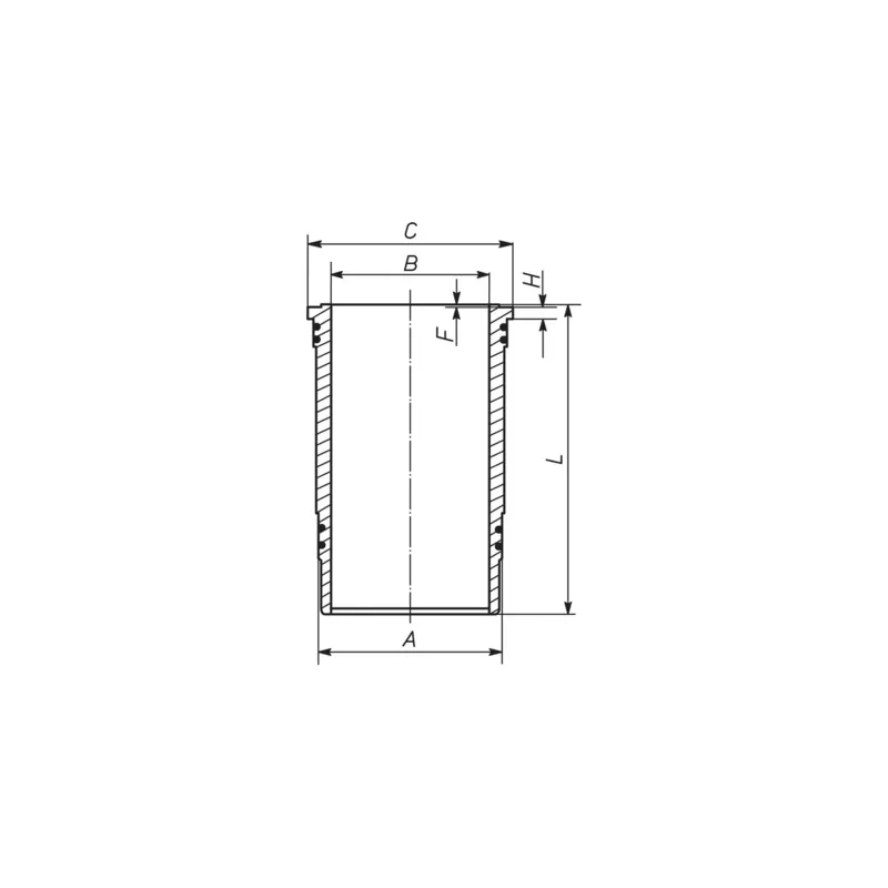 Chemise de cylindre MAHLE 227 WN 37 01