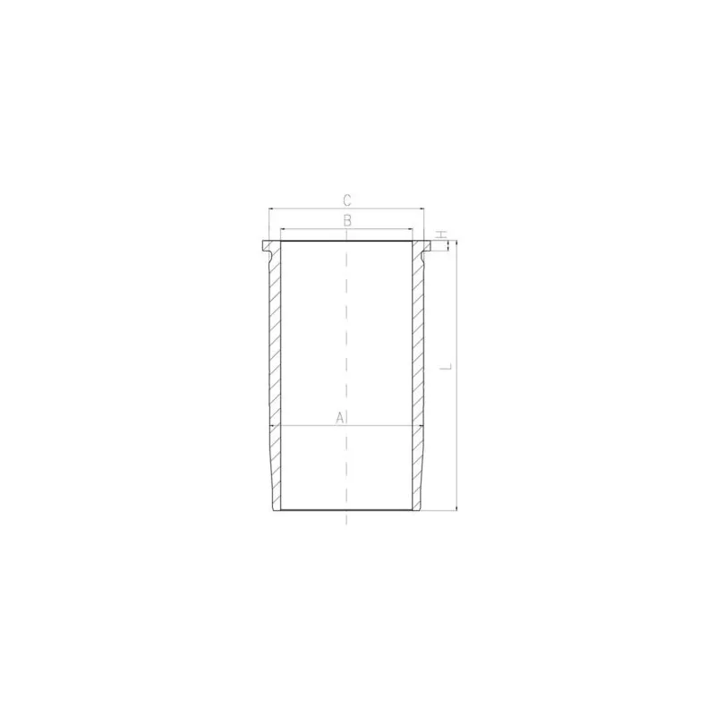 Chemise de cylindre MAHLE 227 WN 56 01