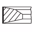 Jeu de segments de pistons MAHLE 209 73 N0 - Visuel 1