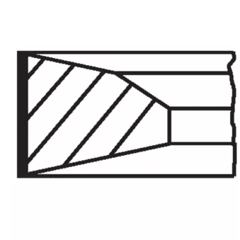 Jeu de segments de pistons MAHLE 209 RS 10100 0N0