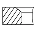 Jeu de segments de pistons MAHLE 209 10 N0 - Visuel 2