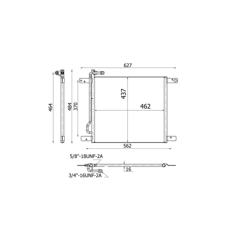 Condenseur, climatisation MAHLE AC 521 000S