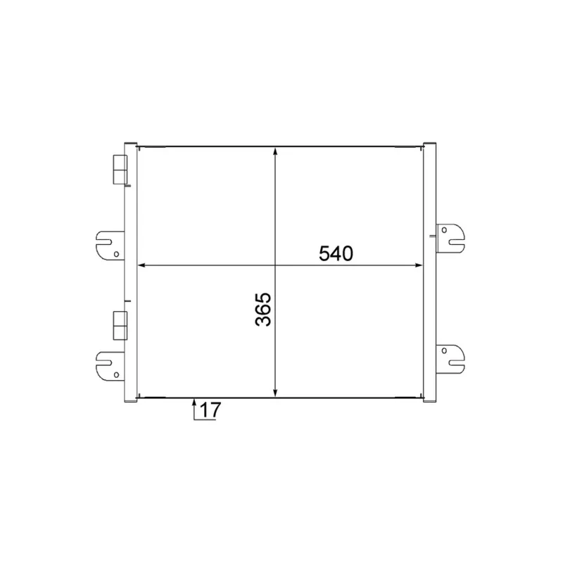 Condenseur, climatisation MAHLE AC 560 000S