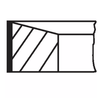 Jeu de segments de pistons MAHLE 640 RS 00115 0N2