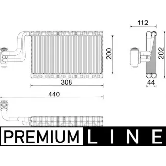 Évaporateur climatisation MAHLE
