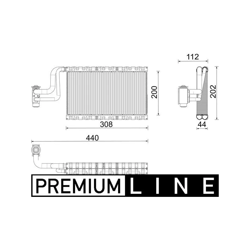Évaporateur climatisation MAHLE AE 191 000P