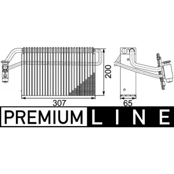 Evaporateur climatisation MAHLE AE 147 000P