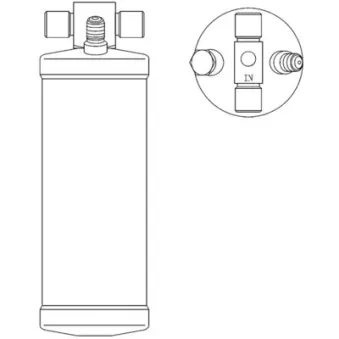 Filtre déshydratant, climatisation MAHLE