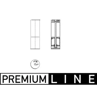 Filtre déshydratant, climatisation MAHLE AD 159 000P
