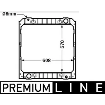 Radiateur, refroidissement du moteur MAHLE CR 502 000P
