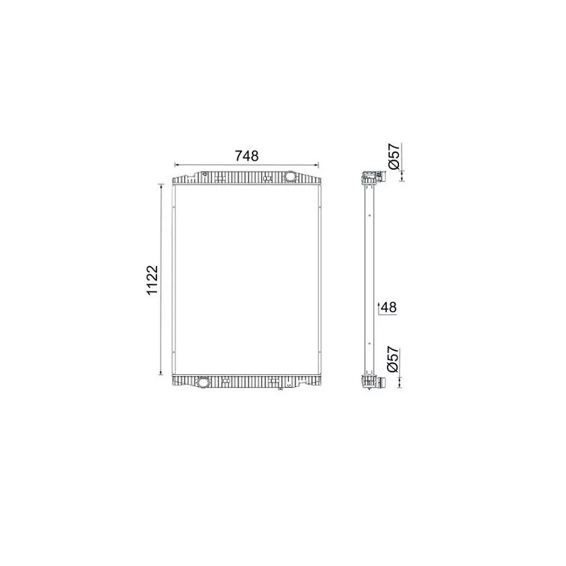 Radiateur, refroidissement du moteur MAHLE CR 705 000S