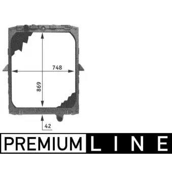 Radiateur, refroidissement du moteur MAHLE CR 687 000P