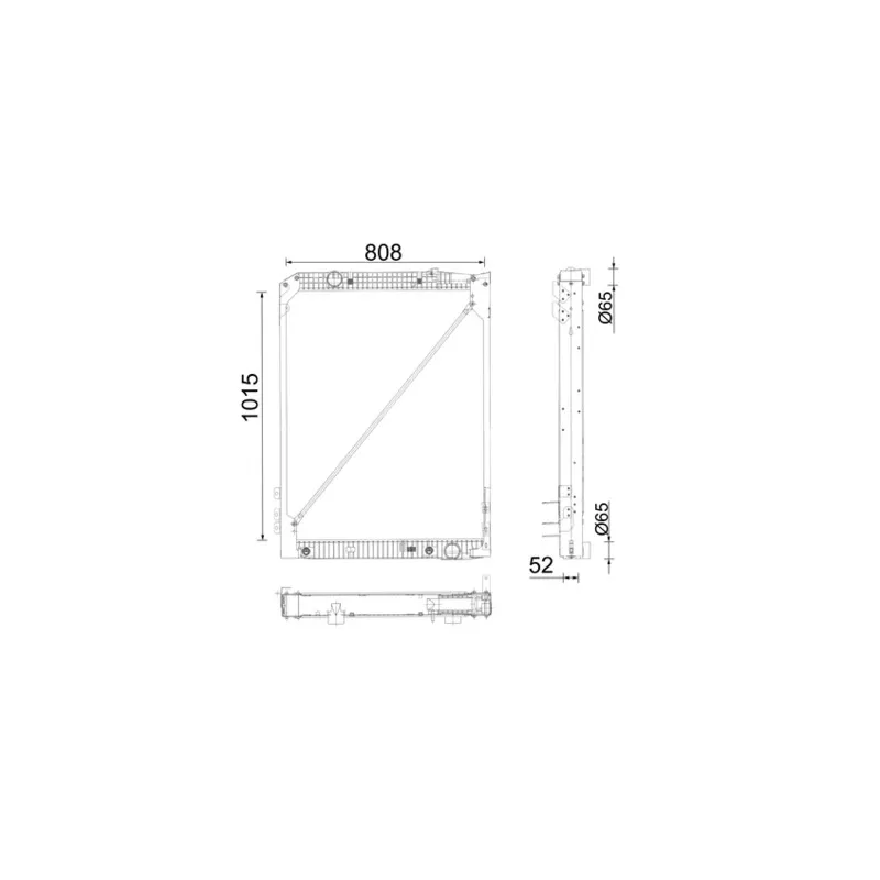 Radiateur, refroidissement du moteur MAHLE CR 686 001P