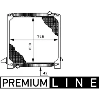 Radiateur, refroidissement du moteur MAHLE CR 693 000P