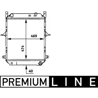 Radiateur, refroidissement du moteur MAHLE CR 721 000P