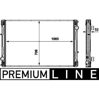 Radiateur, refroidissement du moteur MAHLE CR 864 000P