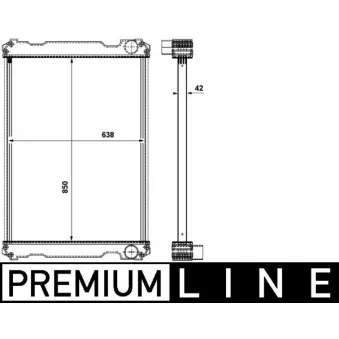 Radiateur, refroidissement du moteur MAHLE CR 863 000P