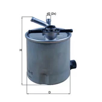 Filtre à carburant MAHLE KL 440/43