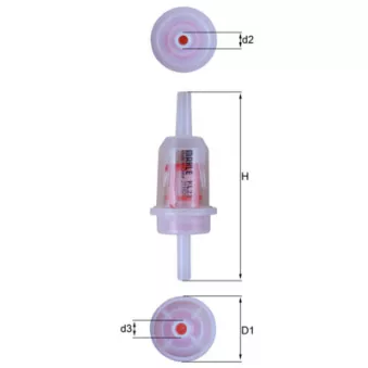 Filtre à carburant MAHLE KL 23