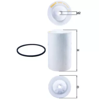 Filtre à carburant MAHLE KX 65D