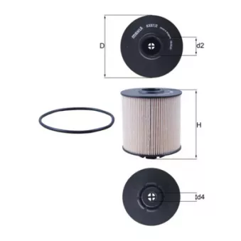 Filtre à carburant MAHLE