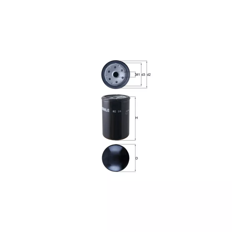 Filtre à carburant MAHLE KC 24