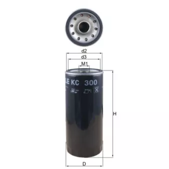 Filtre à carburant MAHLE KC 300