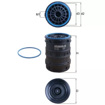 Filtre à carburant MAHLE KC 633D