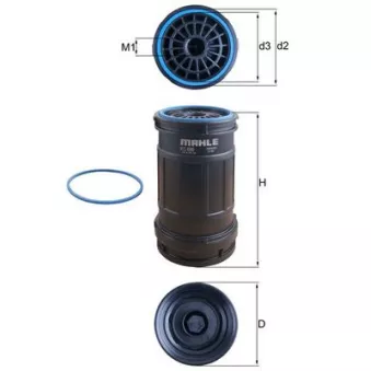 Filtre à carburant MAHLE