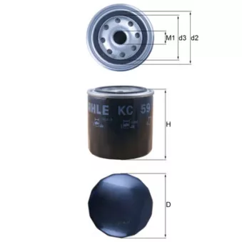 Filtre à carburant MAHLE KC 59