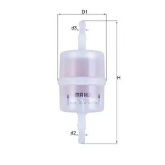 Filtre à carburant MAHLE KL 1022