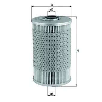 Filtre à carburant MAHLE KX 37