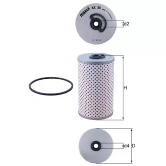 Filtre à carburant MAHLE