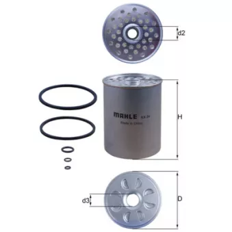 Filtre à carburant MAHLE KX 24D