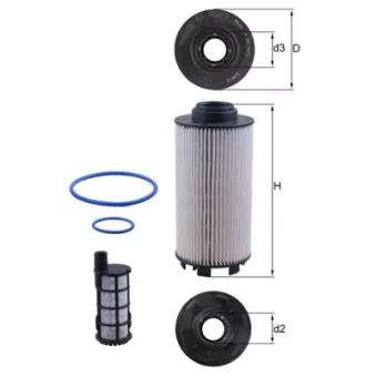 Filtre à carburant MAHLE KX 403/1KIT