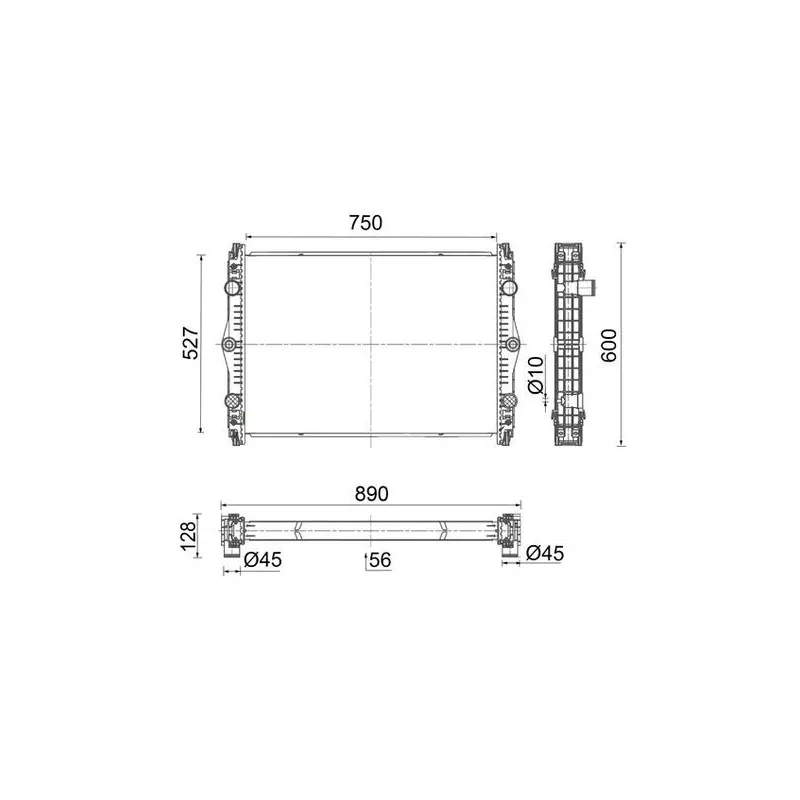 Radiateur, refroidissement du moteur MAHLE CR 2705 000S