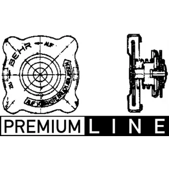 Bouchon de radiateur MAHLE CRB 12 000P