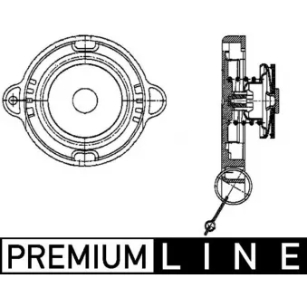 Bouchon de radiateur MAHLE CRB 8 000P