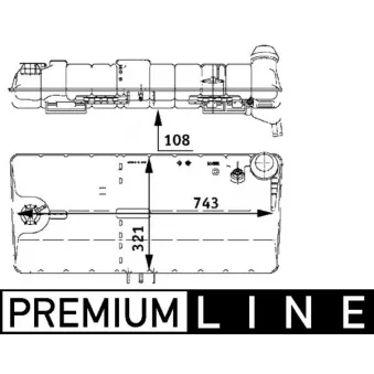 Vase d'expansion, liquide de refroidissement MAHLE