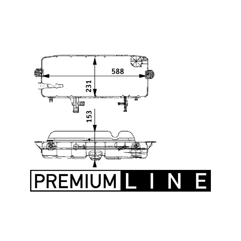 Vase d'expansion, liquide de refroidissement MAHLE CRT 45 000P