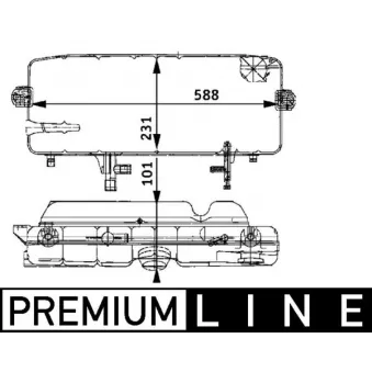 Vase d'expansion, liquide de refroidissement MAHLE