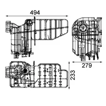 Vase d'expansion, liquide de refroidissement MAHLE