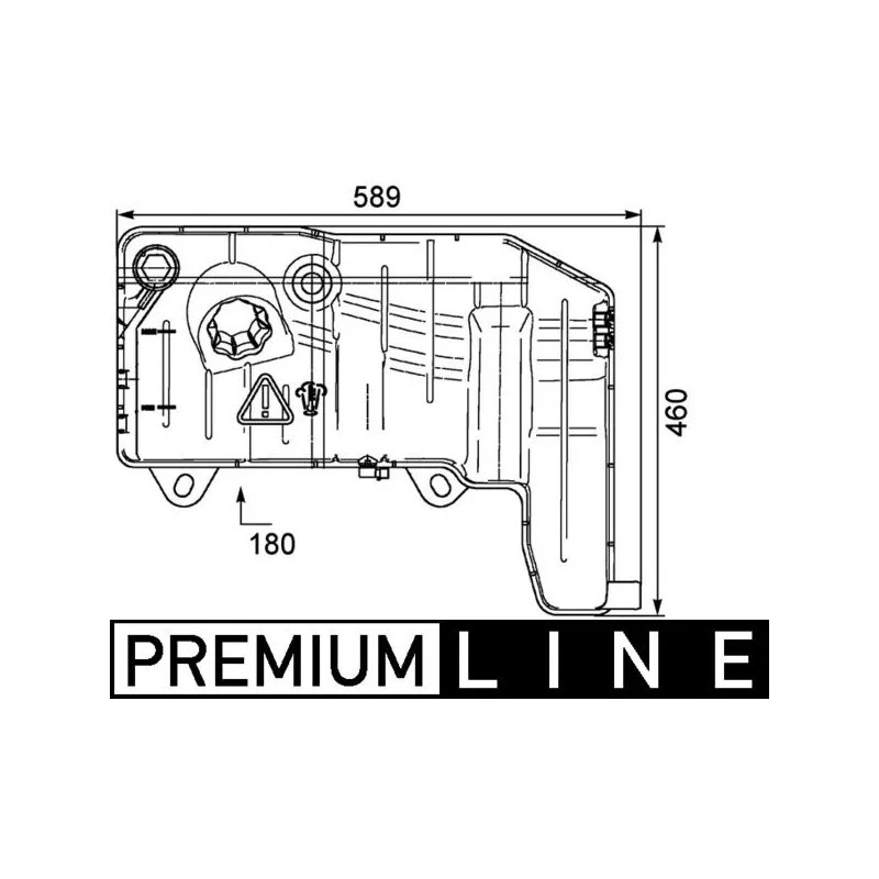 Vase d'expansion, liquide de refroidissement MAHLE CRT 55 000P