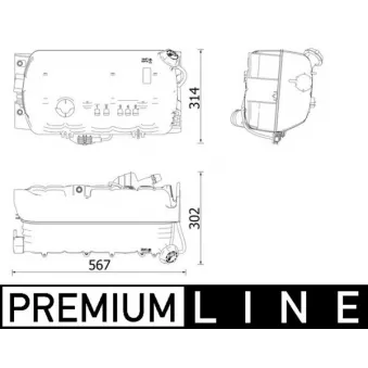 Vase d'expansion, liquide de refroidissement MAHLE