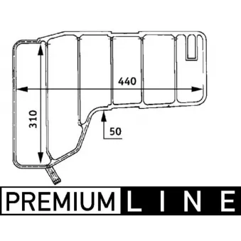 Vase d'expansion, liquide de refroidissement MAHLE