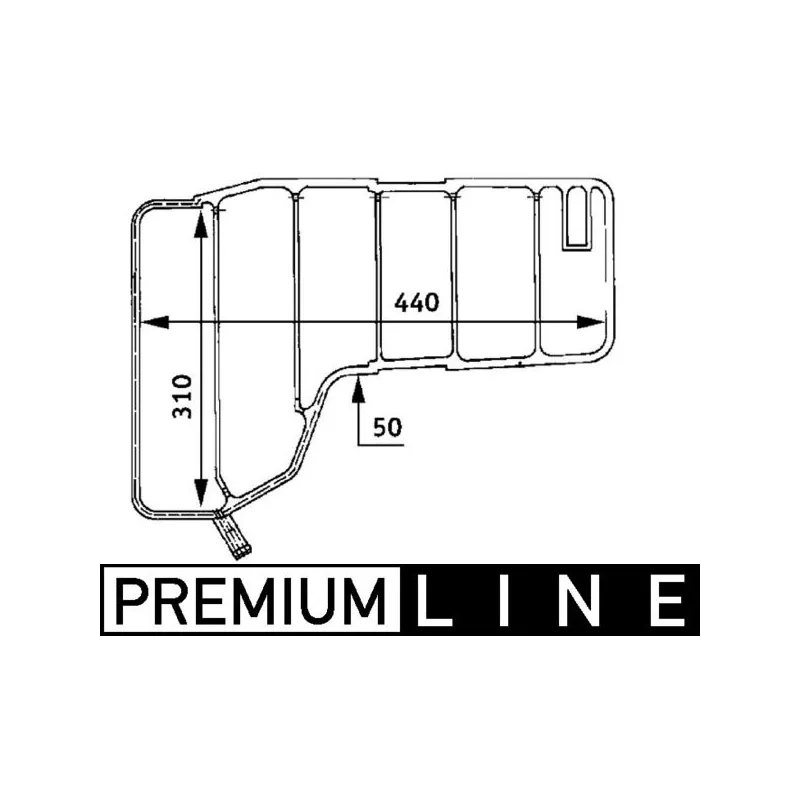Vase d'expansion, liquide de refroidissement MAHLE CRT 38 000P