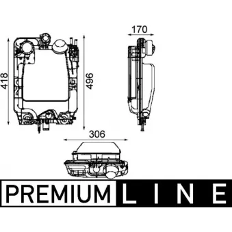 Vase d'expansion, liquide de refroidissement MAHLE
