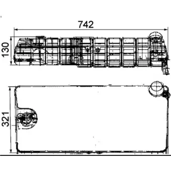 Vase d'expansion, liquide de refroidissement MAHLE CRT 41 000S