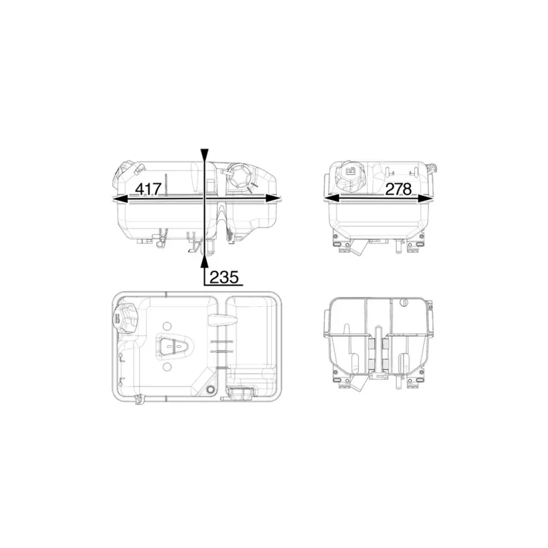 Vase d'expansion, liquide de refroidissement MAHLE CRT 237 000P