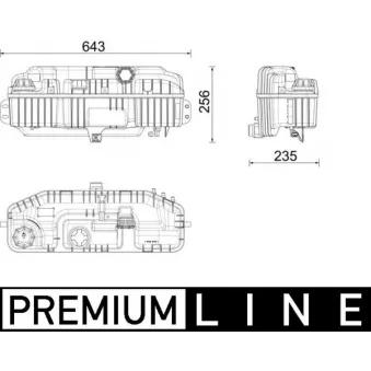Vase d'expansion, liquide de refroidissement MAHLE